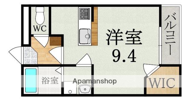 レオネクストエクレール北今市(1K/2階)の間取り写真