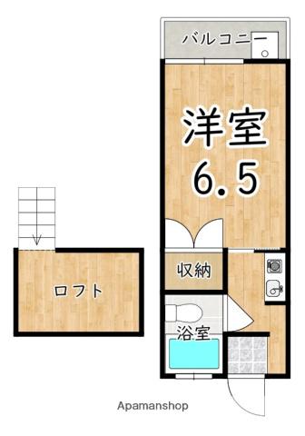 高田ハイツ(1K/1階)の間取り写真