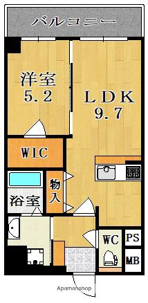 近鉄難波・奈良線 新大宮駅 徒歩7分 10階建 築4年(1LDK/8階)の間取り写真