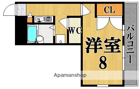 レオパレス関屋(1K/3階)の間取り写真