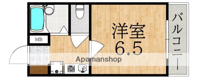 ラヌーヴェル(1K/2階)の間取り写真