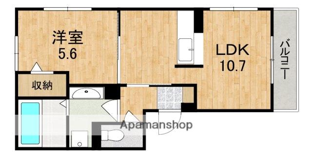 アージュⅠ(1LDK/3階)の間取り写真