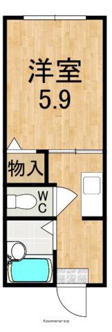 グリーンハイツ(1K/2階)の間取り写真