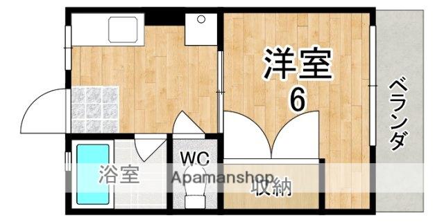 シティハイム飛鳥(1K/1階)の間取り写真