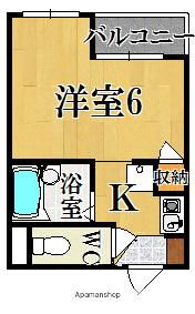 ディアコートYOSHIMURA(1K/1階)の間取り写真