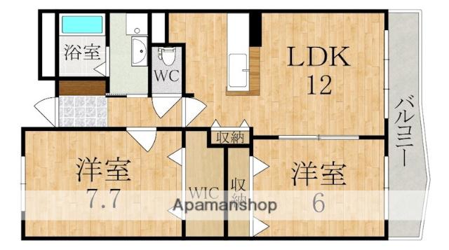ル・グラン・リヴィエール(2LDK/4階)の間取り写真