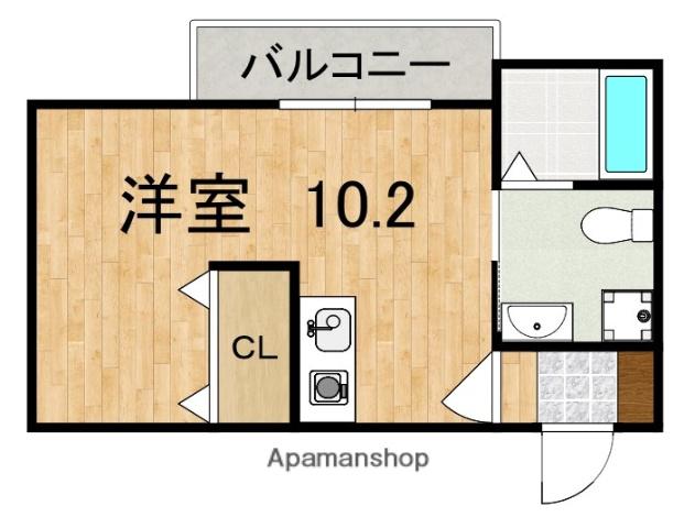 STAY THE HOUSE OJI(ワンルーム/2階)の間取り写真