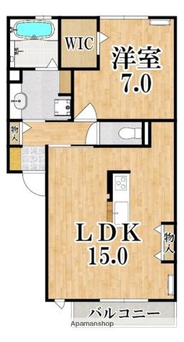 フォルトゥーナ(1LDK/2階)の間取り写真