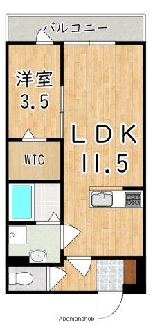 リブリ・ふたかみ(1LDK/2階)の間取り写真