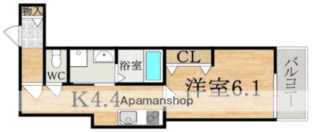 クレアール小泉東I(1K/3階)の間取り写真