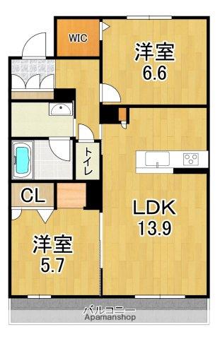 サクラ・メゾン イースト(2LDK/1階)の間取り写真