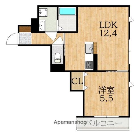 アクシアA(1LDK/2階)の間取り写真