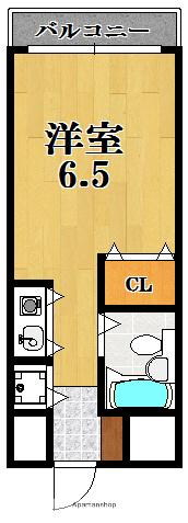 プランドール三郷(ワンルーム/1階)の間取り写真