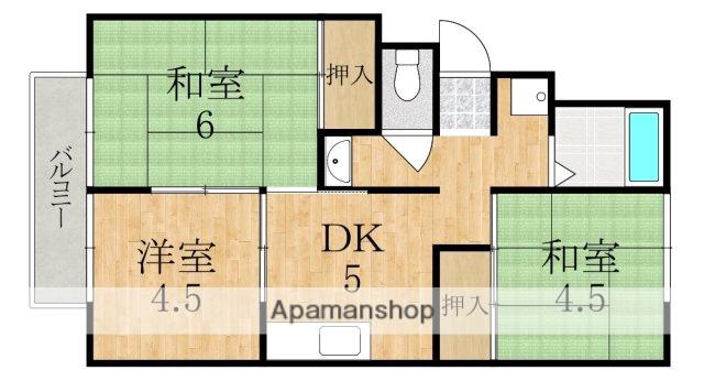 ハイツイヨマタ(3K/2階)の間取り写真