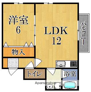 RETOUR UMEDA(1LDK/1階)の間取り写真