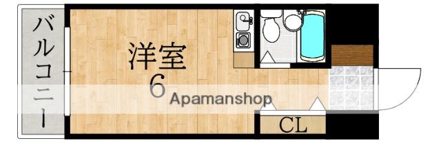 シティホームズ富雄駅前(ワンルーム/2階)の間取り写真