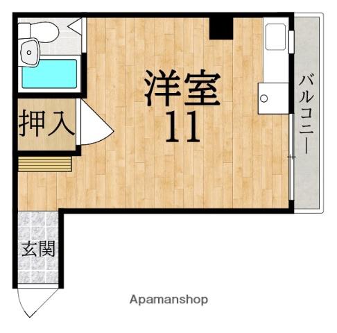 片山マンション(ワンルーム/2階)の間取り写真