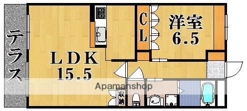 ラウレア(1LDK/1階)の間取り写真