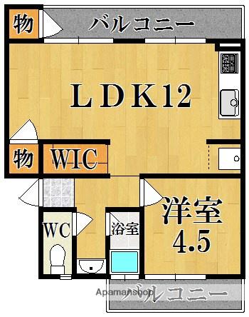 筒井ハイツ(1LDK/3階)の間取り写真