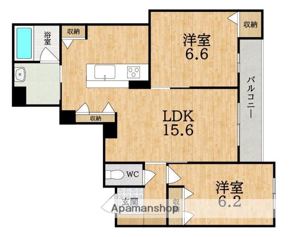 STELLA(2LDK/2階)の間取り写真