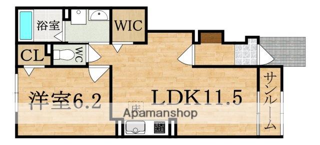 アビタシオンキャトル(1LDK/1階)の間取り写真