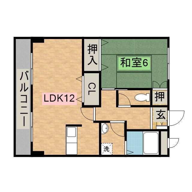 銀座壱番館シティマンション(1LDK/3階)の間取り写真