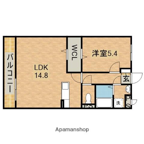 メゾン・ラリーブ(1LDK/2階)の間取り写真