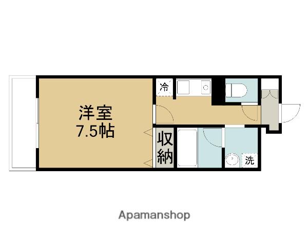 山陰本線 鳥取駅 徒歩32分 6階建 築23年(1K/2階)の間取り写真