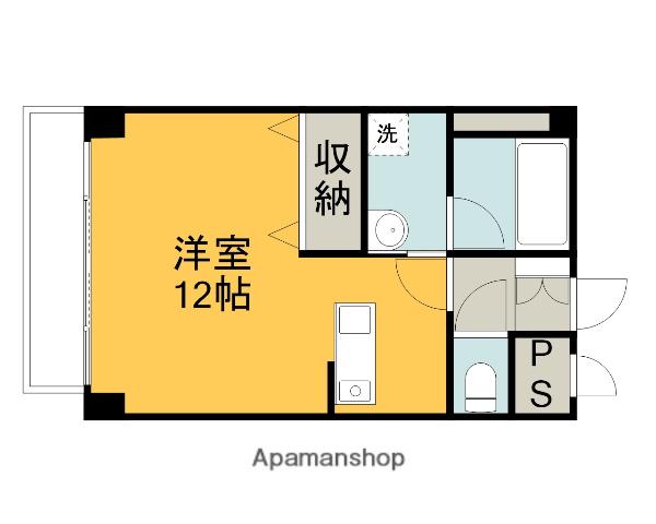 ハイツエステートⅢ(ワンルーム/3階)の間取り写真