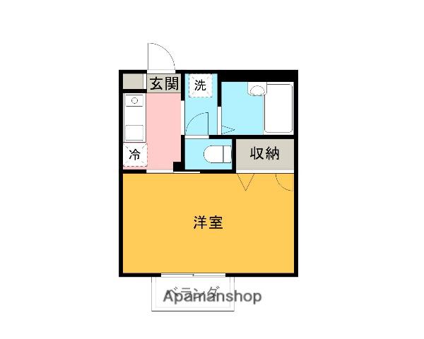 コミュニティー浜村(1K/1階)の間取り写真