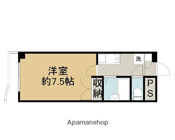 TWIN FLATS(1K/3階)の間取り写真