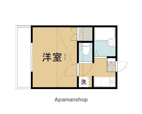 プレジール(1K/2階)の間取り写真