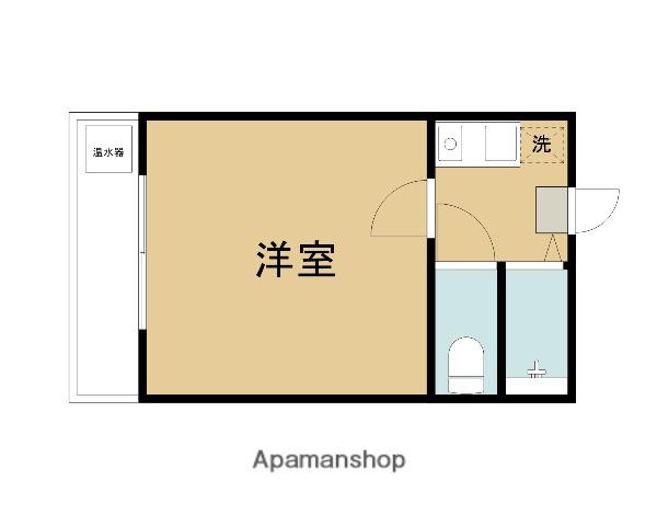 山陰本線 鳥取大学前駅 徒歩13分 2階建 築32年(1K/1階)の間取り写真