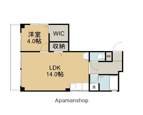リプラウド立川(1LDK/2階)の間取り写真