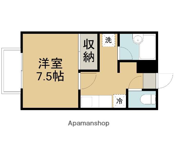 TKハイツ(1K/1階)の間取り写真
