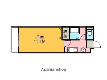 コーポ・ヘスティア(1K/2階)の間取り写真