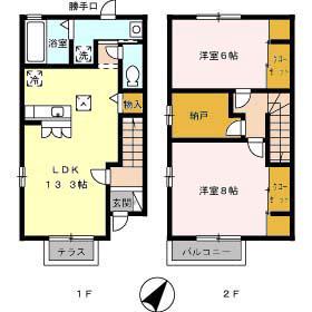 エスベランサ(2LDK)の間取り写真