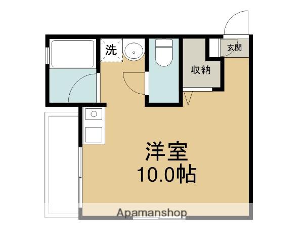 オークヒルズ(ワンルーム/3階)の間取り写真