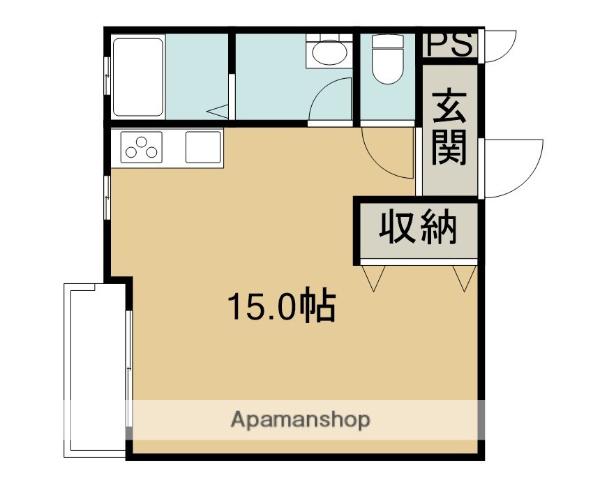 コーポスウェット(ワンルーム/1階)の間取り写真