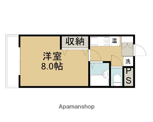 コスモス桂木(1K/3階)の間取り写真