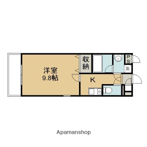アビテ明徳(1K/3階)の間取り写真