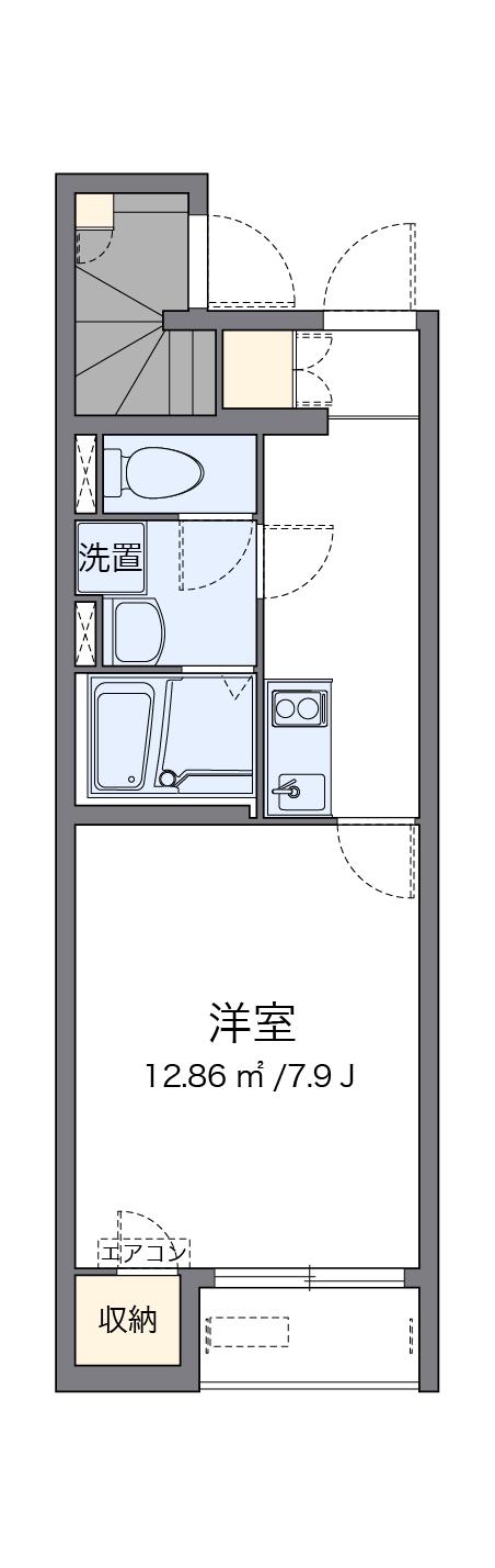 クレイノ正蓮寺(1K/1階)の間取り写真