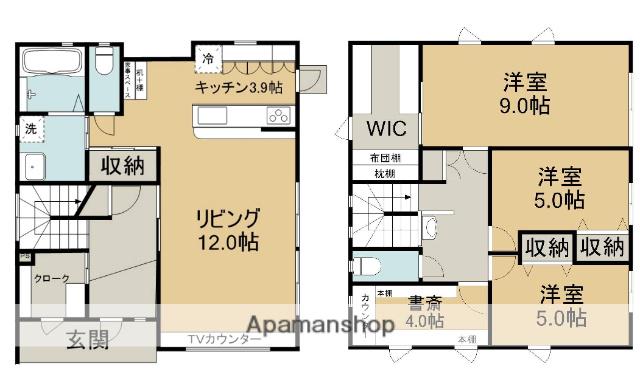 山陰本線 鳥取駅 徒歩18分 2階建 築11年(4LDK)の間取り写真