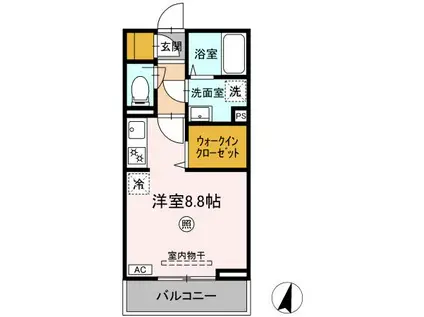 富士マンション2(ワンルーム/2階)の間取り写真