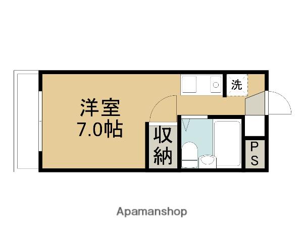 さくらマンション(ワンルーム/2階)の間取り写真