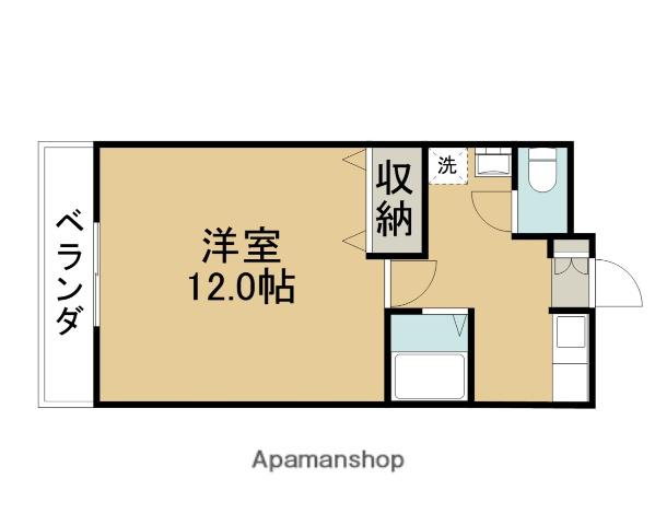 ブライトネスハウス(1K/2階)の間取り写真