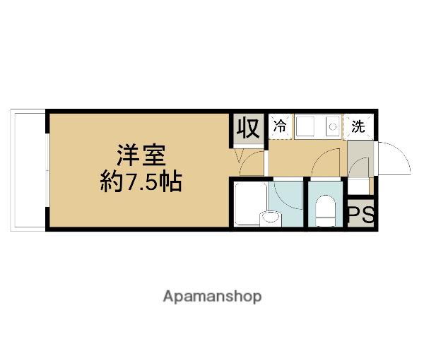 デミオハイツ(1K/2階)の間取り写真