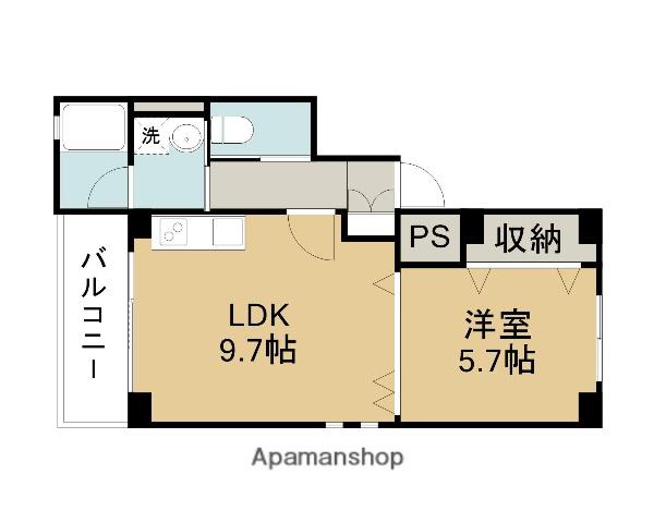 ブルーナ南吉方(1LDK/5階)の間取り写真