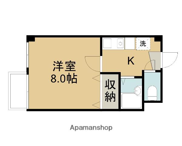 シンコーハイツ(1K/3階)の間取り写真