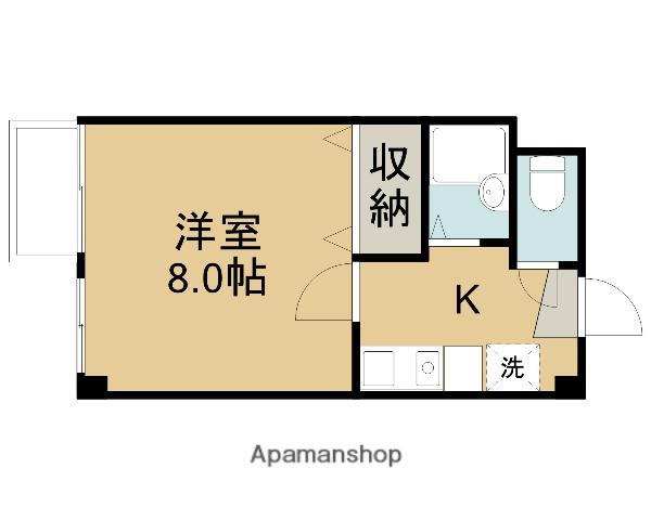 シンコーハイツ(1K/2階)の間取り写真